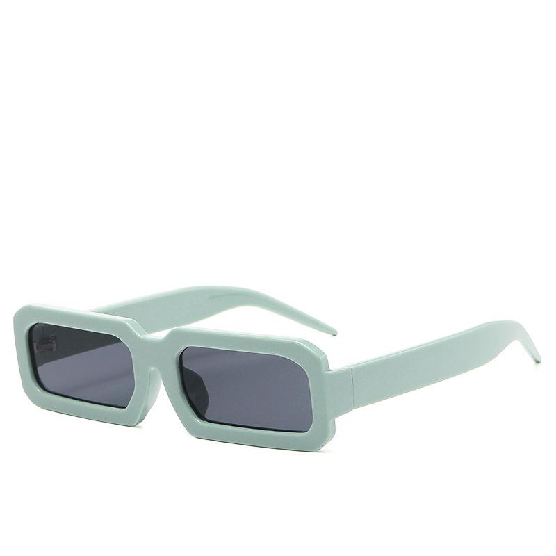 Trendy Luxury Rectangle Sunglasses Vintage Fashion Designer Sun Glasses with UV400 Protection for Men and Women PC Frame