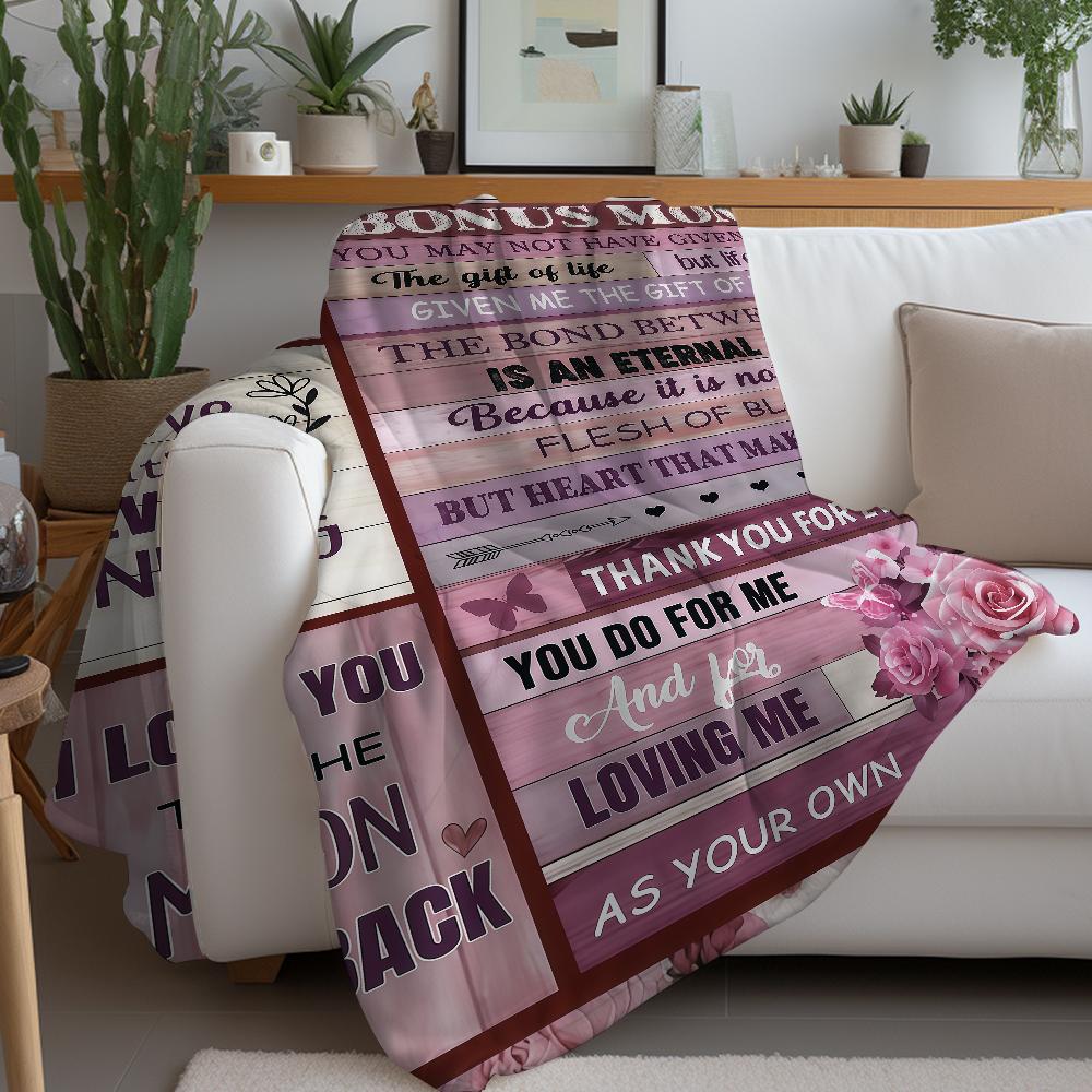 Mother Day Gift Blanket Warm And Soft Suitable For Bedroom Living Room Sofa Bed Office Travel Camping