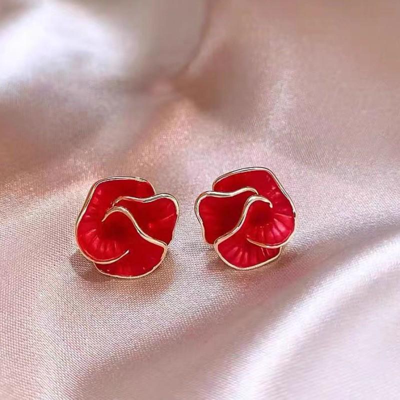 

Камелія Циркон Сережки-підвіски - Елегантний французький дизайн у стилі легкої розкоші