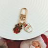Festive Christmas Keychain: Metal Tree, Snowman & Santa Bag Charm – Stylish Small Gift
