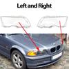 Headlights Cover for BMW 3 Series E46 Sedan 4 Doors 1998-2001 Car Headlamp Lens Glass Replacement Front Lamp Shade Auto Shell