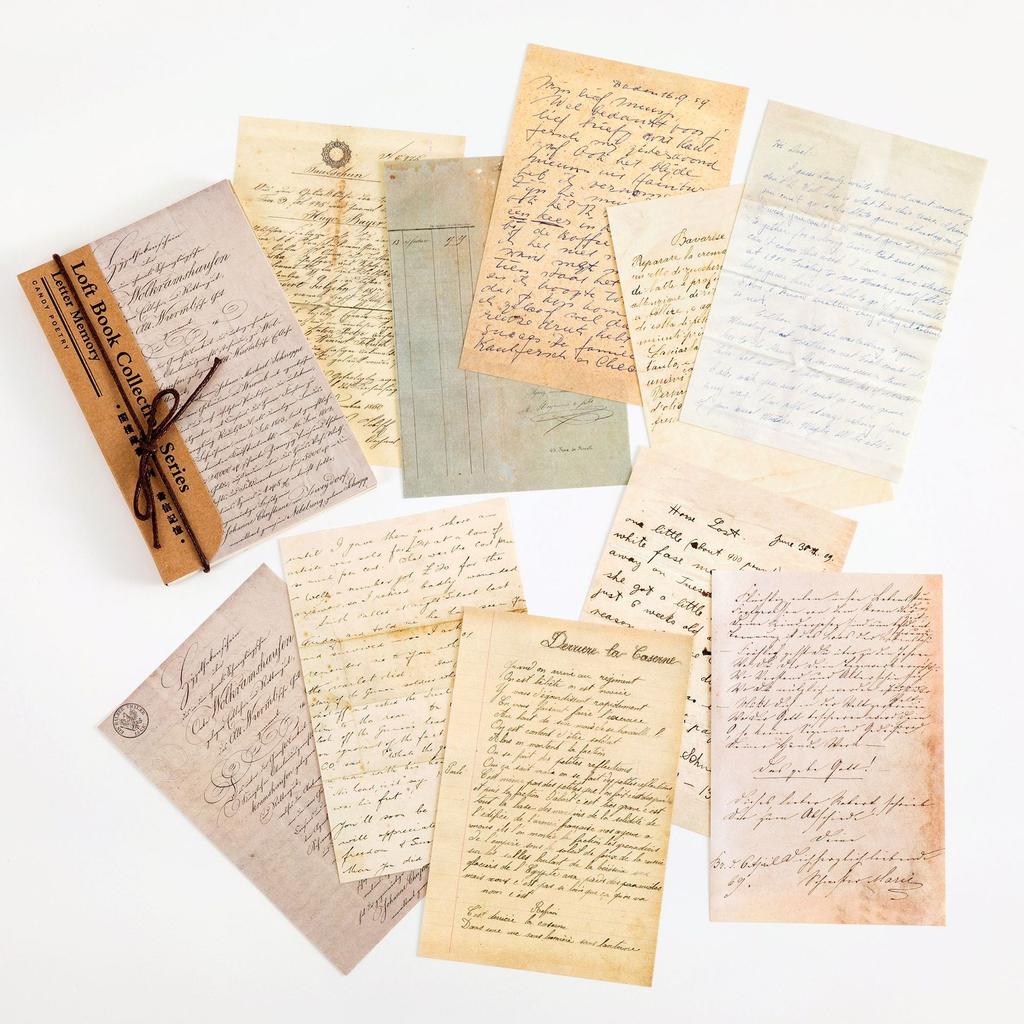 60Pcs Vintage Nostalgic Book Material Paper Journal Scrapbook Collage Base Paper Literary Retro DIY Decor Paper