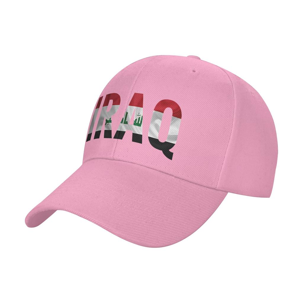 Iraq Flag Iraqi Baseball Cap Hiking Fishing Sun Visor Trucker Hat Women Unisex Streetwear Custom DIY Baseball Caps