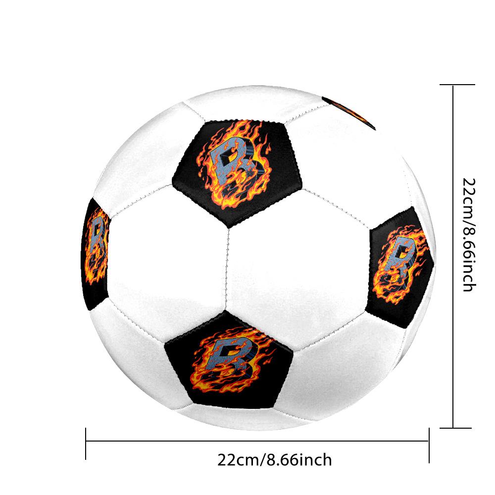 1pc Letter B Soccer Ball Size 5 Football Machine Sewn Indoor/Outdoor Universal Football Q54