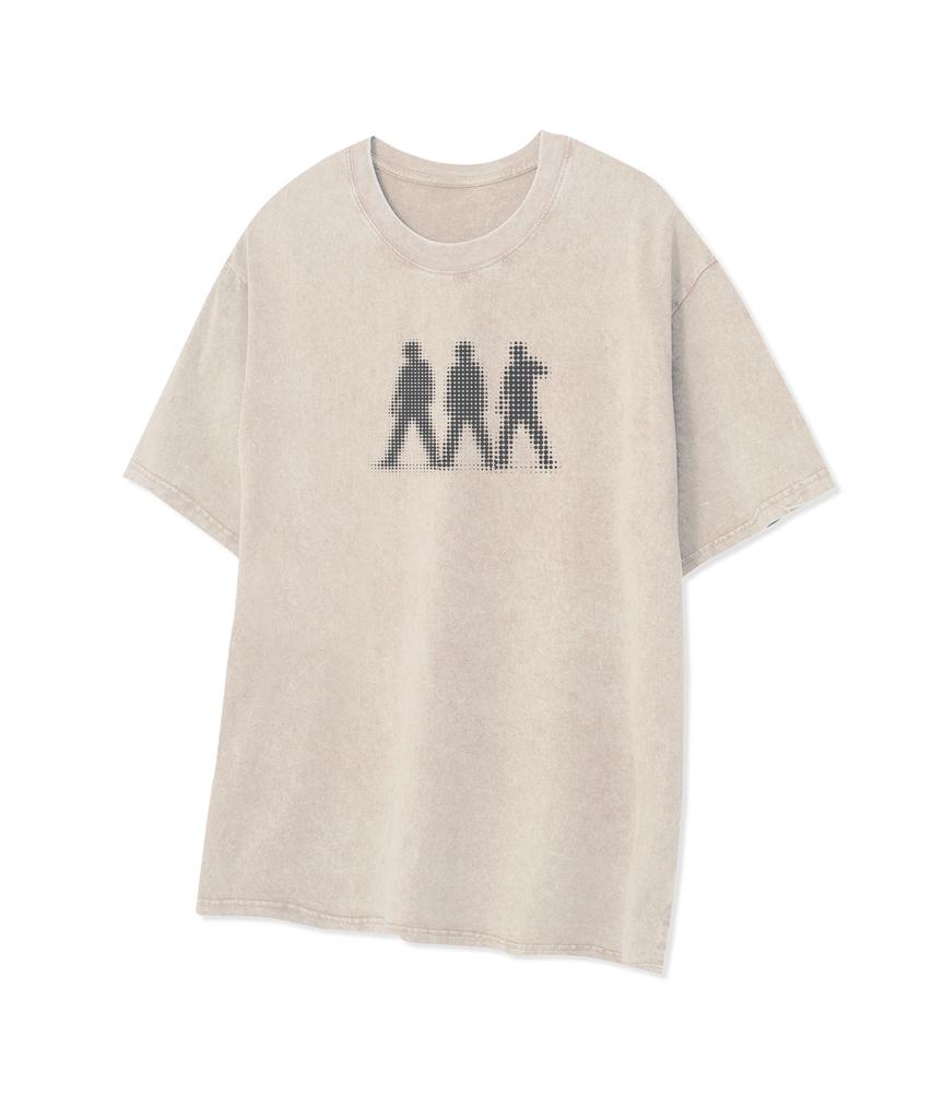 STANDARDERROR 87-Stan335 Y2K Trinity Glitch Pigment Short Sleeve T-Shirt (3 Colors)