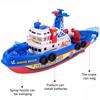 Electric Fireboat Toy Fire Fighting Vessel Toy Marine Rescue Speed Boat Spray Water Ship Toy with Sounds & Lights Effect