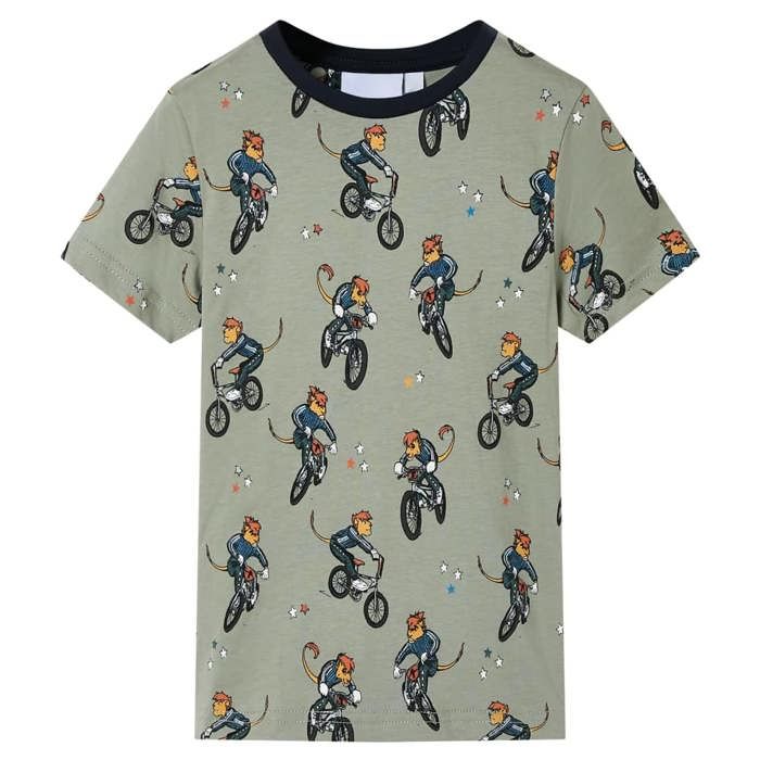 Pyjamas à manches courtes pour enfants kaki clair 92/104/116/128/140