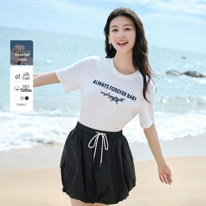 Women's Commuter Style Printed Cotton T-Shirt