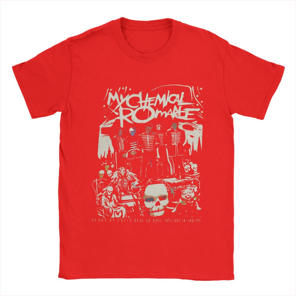 T-shirt Homme My Chemical Romance Coton Vintage Col Rond Manches Courtes Idée Cadeau Hauts