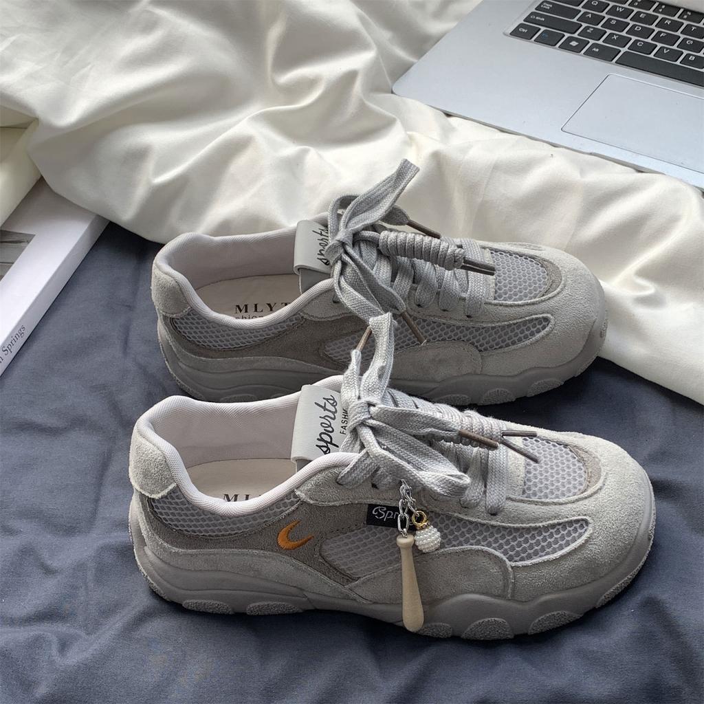 Zhike~ 2025 nové podzimní retro síťované prodyšné ležérní sportovní boty na platformě všestranné německé tréninkové boty