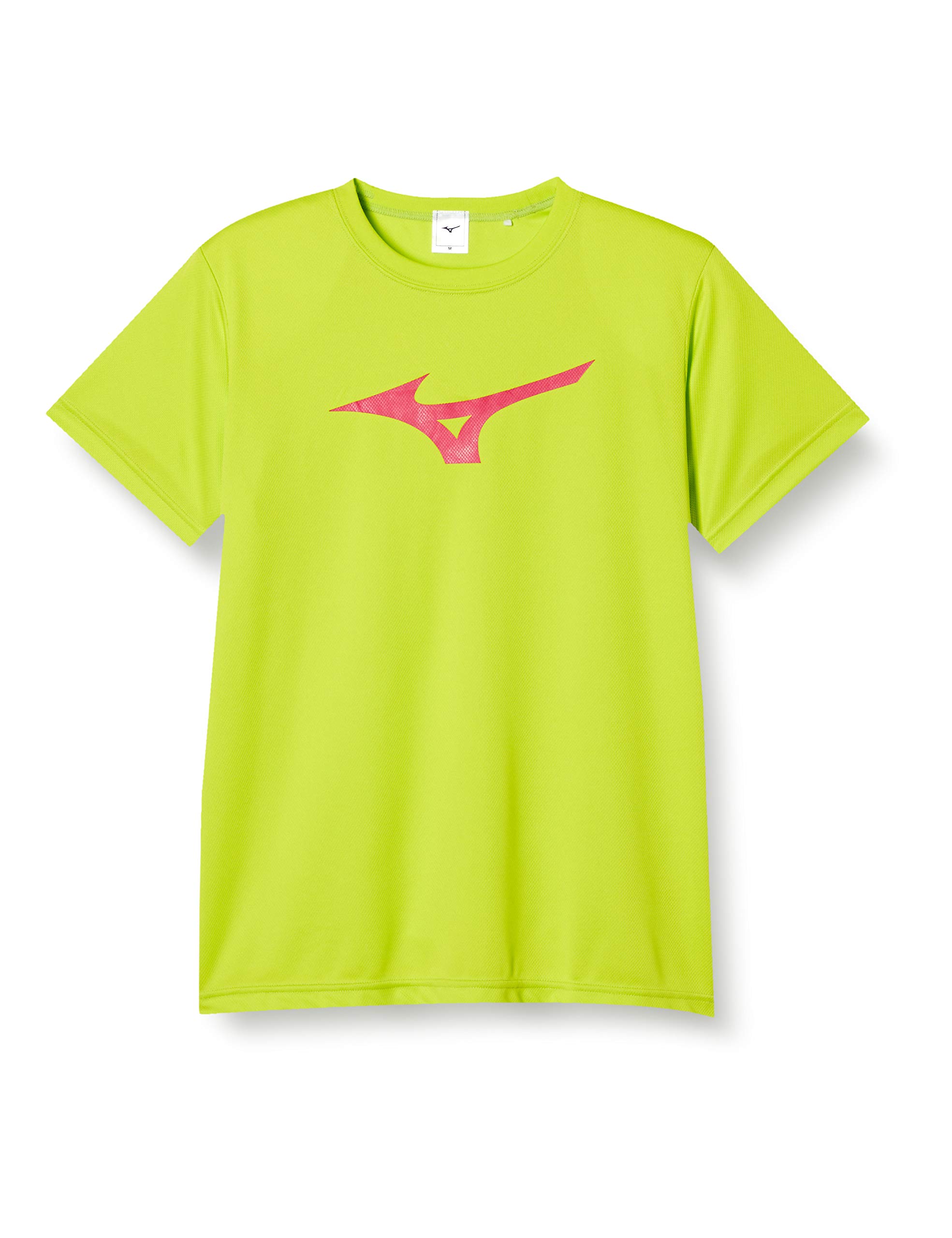 

Mizuno Training Wear Short Sleeve with Big Sizes Lime Green x Size L T-Shirt Logo, Moisture-Wicking, Quick-Drying, Kids Available, 32JA8155, Magenta,