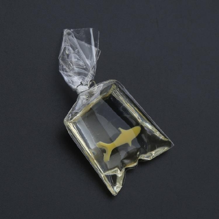 Unique Resin Goldfish Water Bag Charm for Keychain Making Decorative Pendants