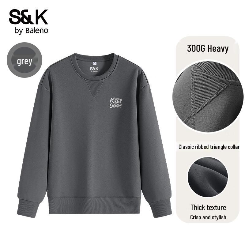 Baleno S&K Men's Letter Print Knit Sweatshirt
