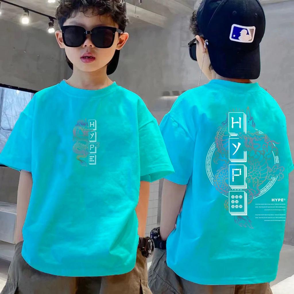 Children's round neck T-shirt is fashionable, casual and versatile