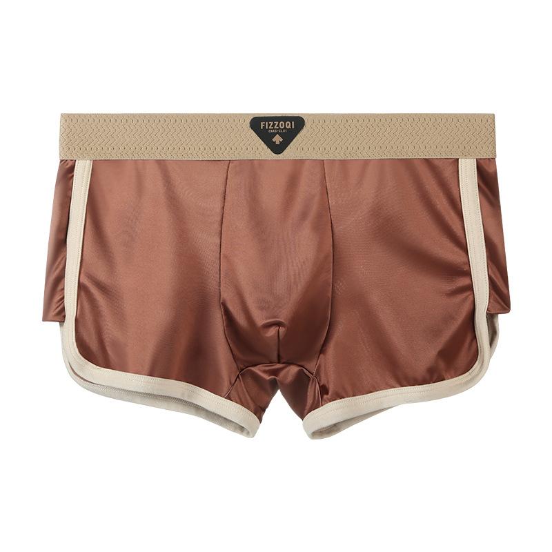 Summer Ice Silk Men's Underwear Antibacterial Men's Underwear Men's Flat Corner Pants