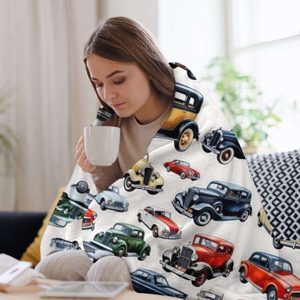 CAR COLLECTION Throw Blanket Hairy Moving Blankets For Bed Manga Blankets