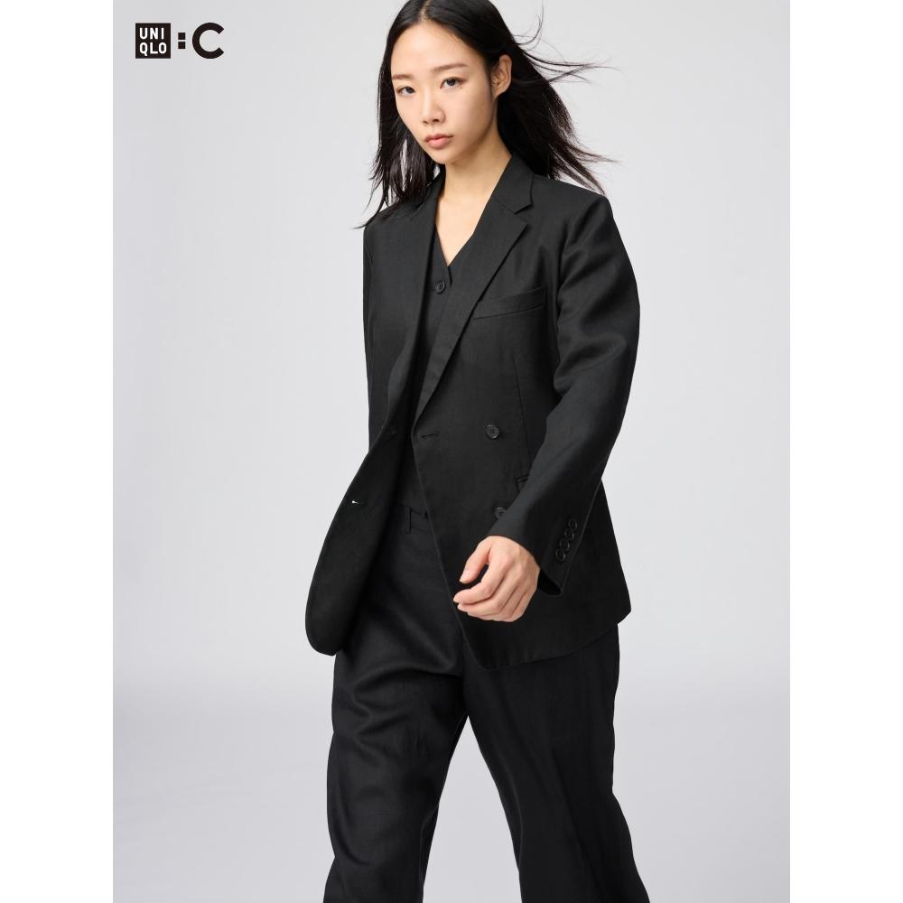 Uniqlo Japan Premium Linen Jacket Relaxed Fit