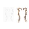 Hair Chopsticks Antique Bronze Decorations Headwear Dragon Pattern Clip Book Label DIY Clasp Jewelry Accessory Gifts for Women