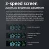 Solar/USB Car Clock with Time/Date/Temperature Display Car Dashboard Digital Clock for Truck Office Home and Outdoor Camping