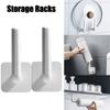 Self-adhesive Wall-Mounted Tissue Hanger Pot Lid Holder Storage Racks Toilet Paper Holder