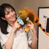 Creative Animal Decor for Room Realistic Iguana Plush Toy, 80cm Lifelike Lizard Stuffed with Soft Fluffy Fur, Long Tail Decor, Novelty Desk Ornament,