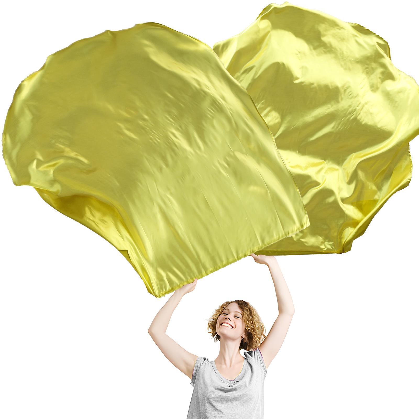 

Angel Wing Stage Props Sports Meet Dance Accessories Premium Dance Praise Flags Faith Worship Flags (Set of 2) with Sticks золотой