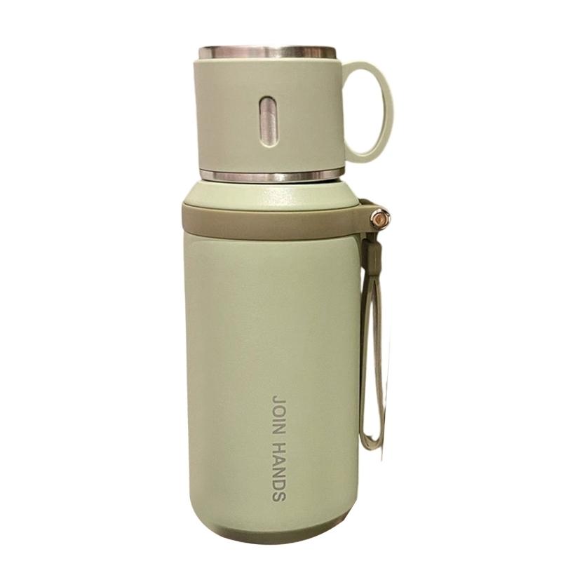 

Large Capacity Nonrust Steel Vacuum Insulated Tumblers 12hour Temperature Retention Leak proof Lid For Office School Tra 500-1000ml зелёный