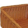 Imitation Rattan Woven Fruit Basket Organizer Display Multipurpose Food Serving Tray for
