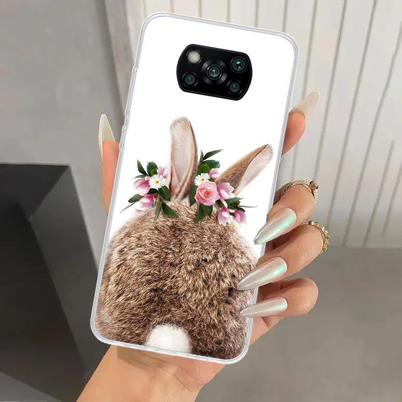 

Cute Bunny Baby Rabbits Phone Case for Xiaomi Poco X5 X6 X7 Pro F7 Ultra M7 Redmi 15 15C 13 13C 12 12C 10 10A 10C 9 9A 9C 9T She Redmi 10 5G