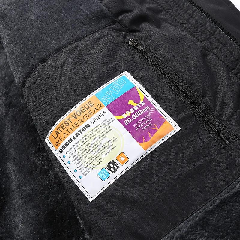 Thickened Fleece Windproof Outdoor Climbing Jacket for Couples Breathable Warm Cotton Coat Large Size Outdoor Clothing