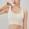 Sexy Crisscross Back Sports Bra: Shockproof Running & Yoga Top for Women