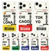 Soft Clear Phone Case For iPhone 17 Air 16E 16 11 15 14 Pro MAX 12 13 7 8 Plus SE Easter Cover World City Travel Ticket New York