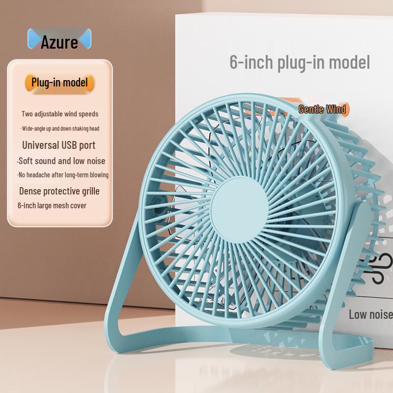 Compact USB Mini Desk Fan - Available In 5, 6, or 8 Inches for Office, Student, or Home Use.