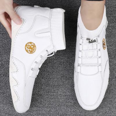 Echtes Leder Herren Freizeitschuhe Neue Herrenstiefel Weich Bequem Atmungsaktiv Herren Sneaker Herren Flats Botas Para Hombre