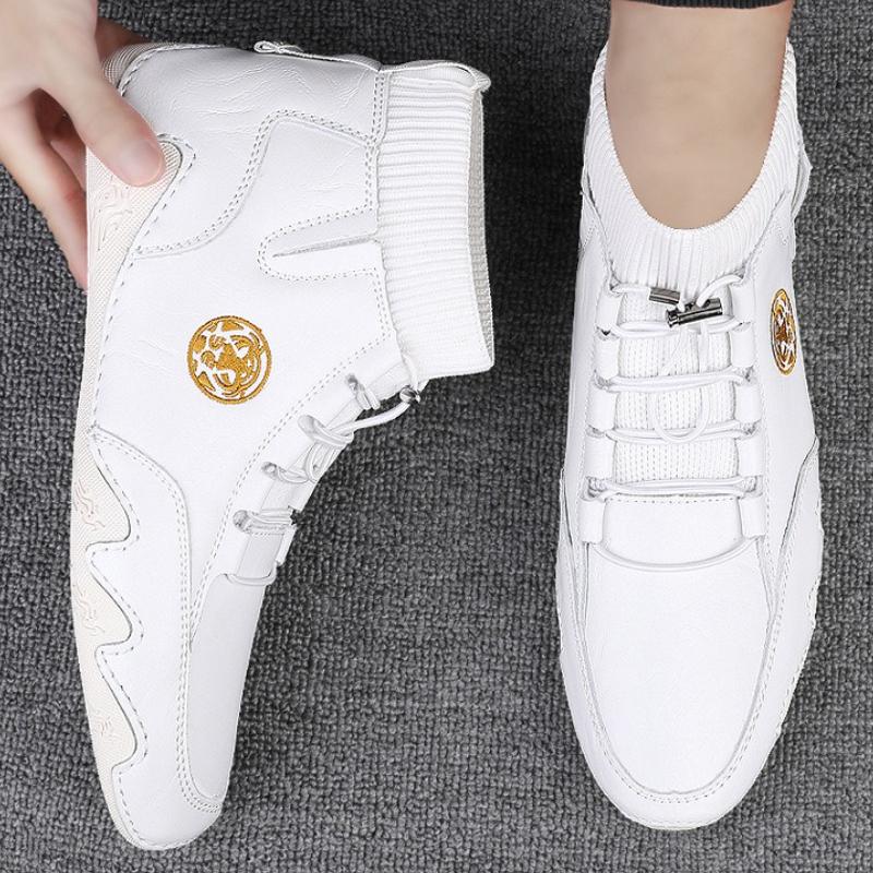 Scarpe Casual da Uomo in Vera Pelle Nuovi Stivali da Uomo Sneakers da Uomo Morbide Comode Traspiranti Scarpe Basse da Uomo Botas Para Hombre