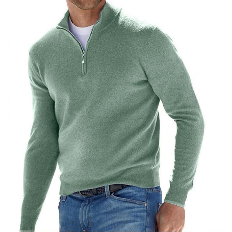 2024 Men's Long Sleeve Cashmere Base Layer for Autumn/Winter