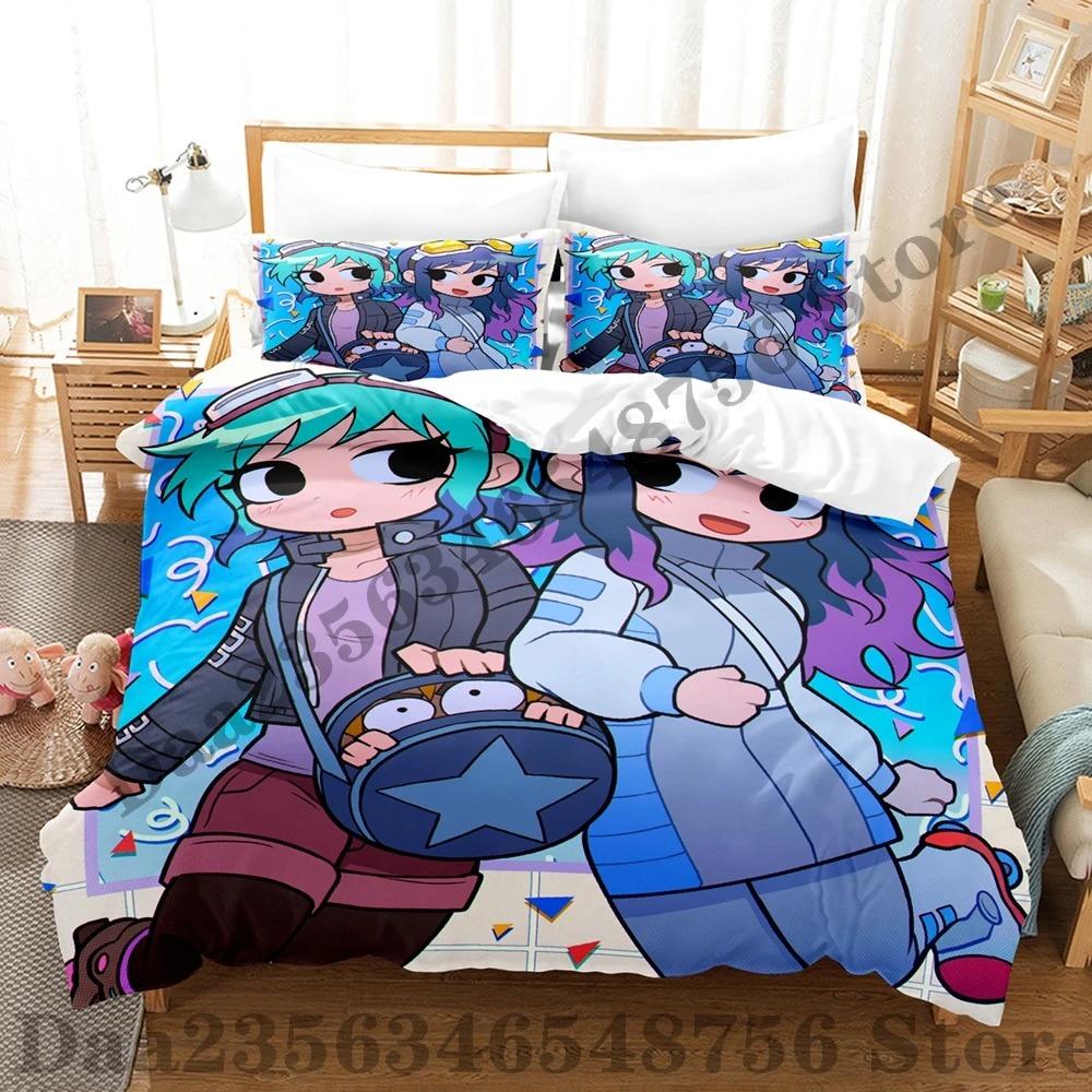 Scott Pilgrim Takes Off Bedding Set Single Twin Full Queen King Size Bed Set Adult Kid Bedroom Duvetcover Sets Bed Sheet
