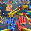 Funny Retractable Palm Model Toy Telescoping Hand Prop, Creative 3D Printed Halloween Cosplay Party Decoration Collectible Gift