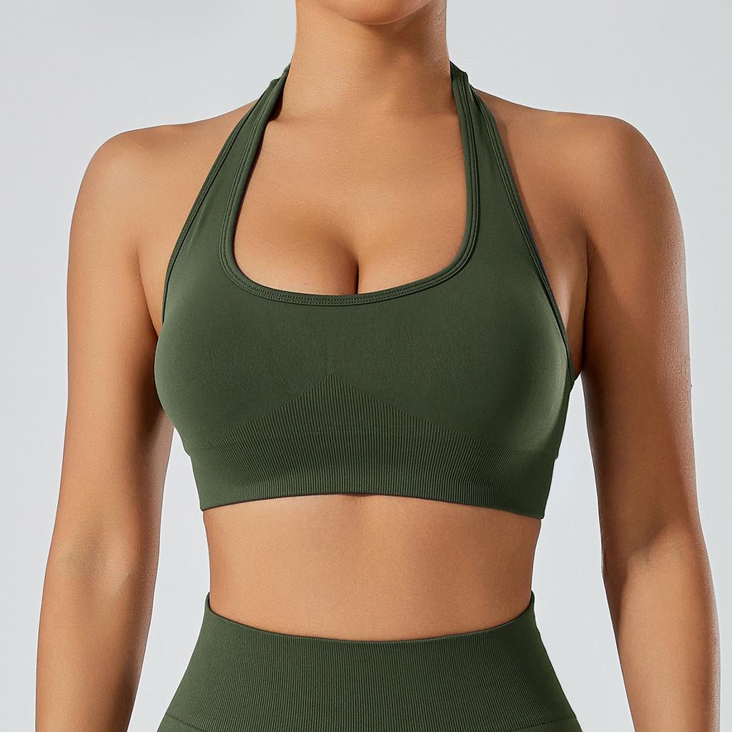 Youth Women Sports Bra With Seamless Nylon Fabric For Running And Fitness Workouts