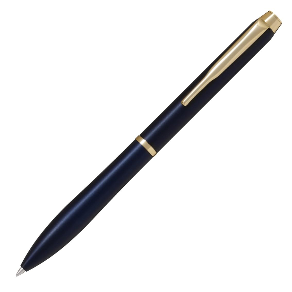 PILOT Etahlink Ballpoint Pen with Gold Dark Blue Black BEL17GDDL 0.7mm Clip, Barrel, Ink,