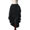 Pirate Skirt Women Renaissance Gothic Medieval Costume Drawstring High Low Skirt Victorian Steampunk Ruffles Irregular Skirts