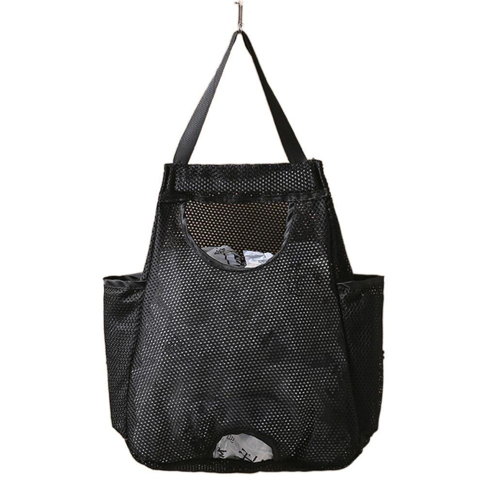 

Настенный ящик для хранения мусорных пакетов большой вместимости сетчатый мешок для хранения кухонные инструменты Black-Upgrade