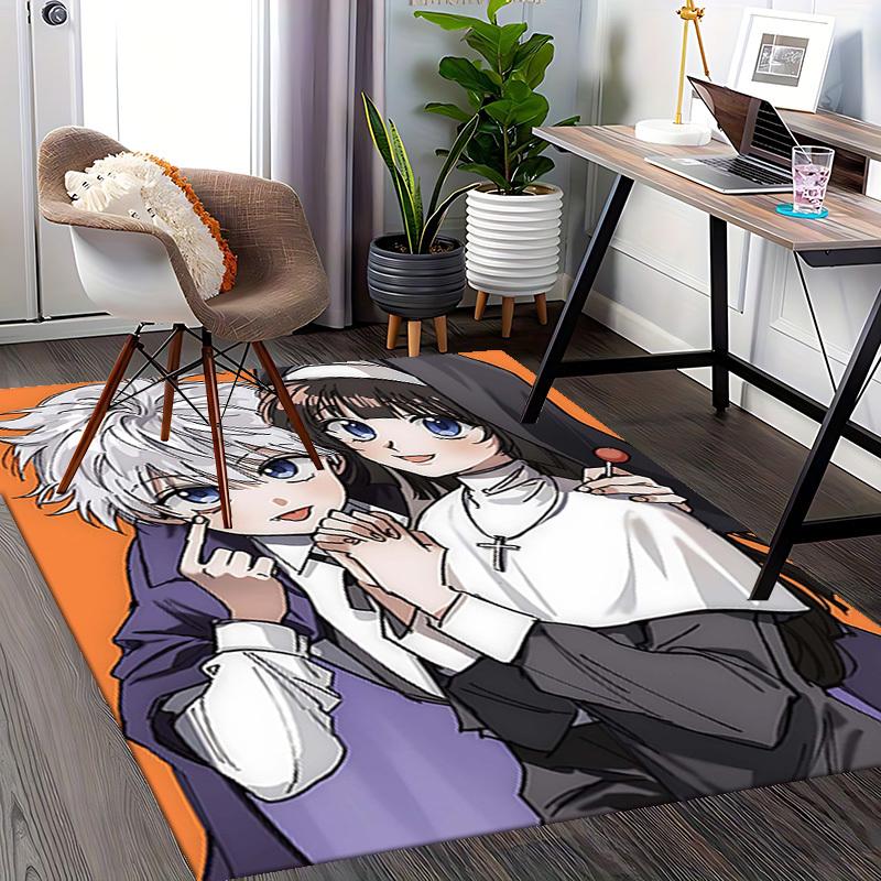 1pc Anime Nuns Office Chair Mat - Cute Nun Design, Non-Slip Carpet for Home Decor, Gift Idea, Seasonal Decoration, Suitable for Office, Living Room, B