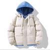Fake Two-piece Hooded Cotton-padded Jacket Male's Winter Padded Everyday Joker Coat Down Bread Cotton-padded Jacket High Quality Practical Daily Use