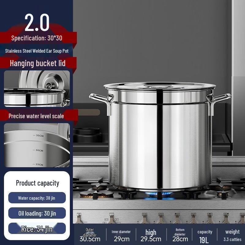 

Heavy-Duty Stainless Steel Stock Pot with Lid