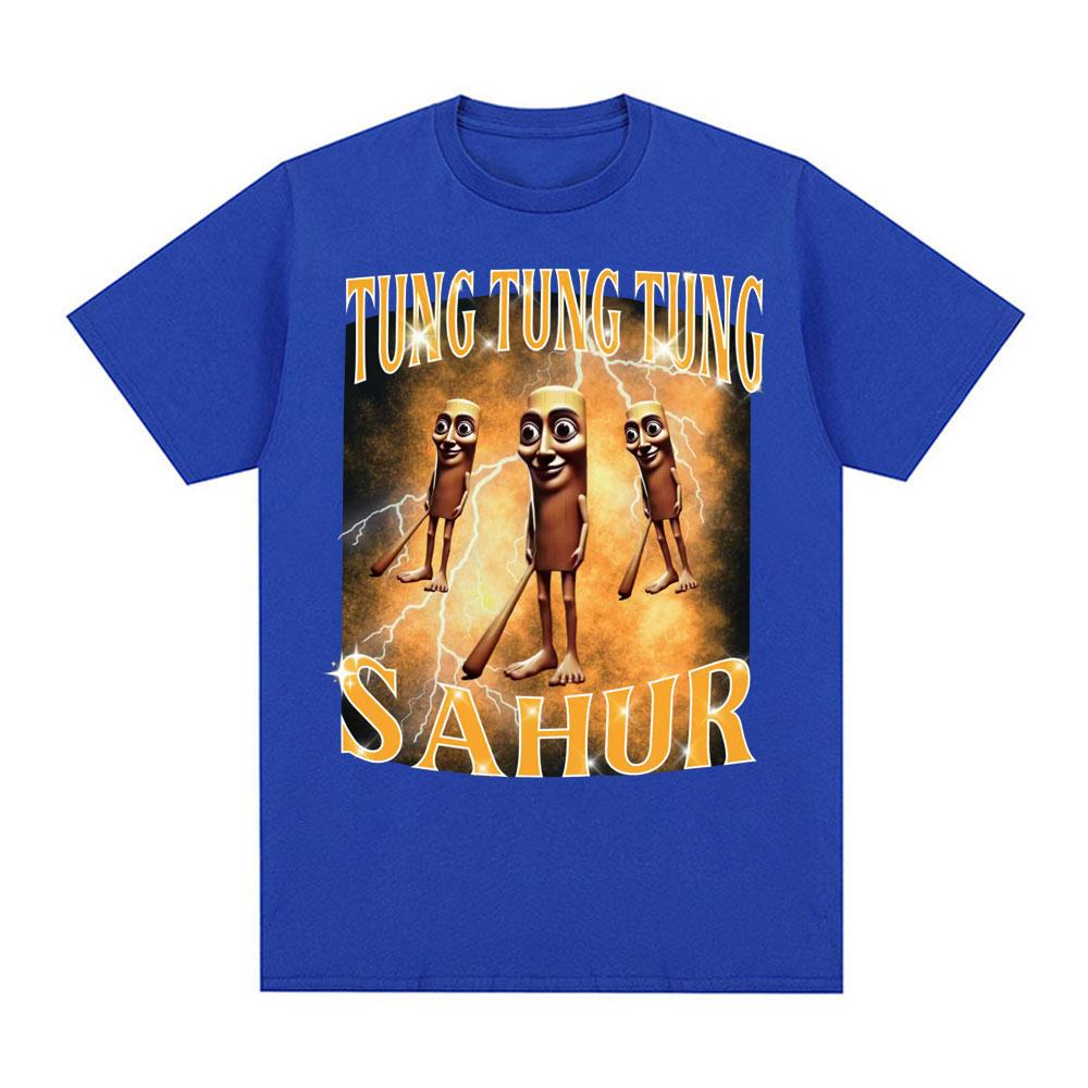 Funny Tung Tung Tung Sahur Tshirt Italian Brainrot Baseball Bat Meme T Shirts Unisex Women Summer Casual High Quality T Shirt Tops