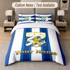 Custom Bedding Set Ifk Göteborg Pattern, Print Name Text 1 Duvet Cover Plus 2 Pillowcases Home Textile