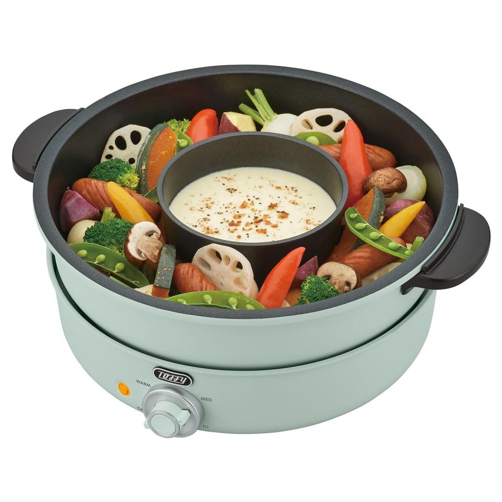 Toffy LADONNA Electric Grill Electric Universal Large Takoyaki Plate Kitchen Home Appliances Pot, Pot, Multi-Cooking Pot, Pot, 3.5L Capacity, Set,
