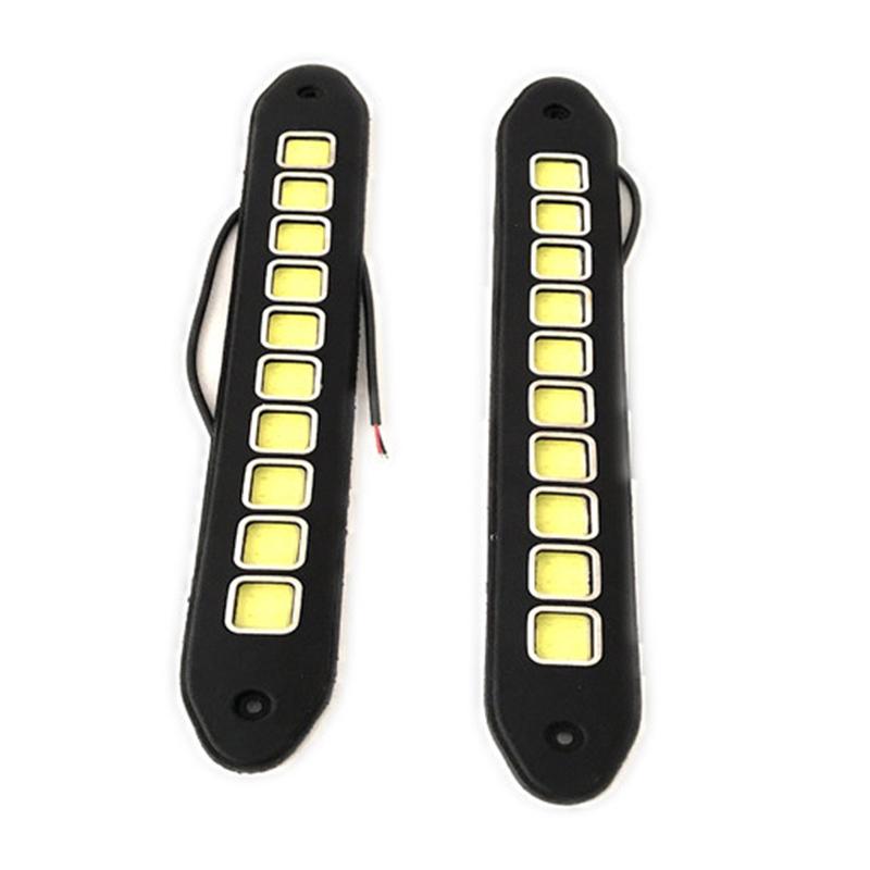 Auto-Lichtleiste, 10 LEDs, weiches Silikon, flexible SUV-Lampe, automatisches Tagfahrlicht zur Verbesserung der Sicherheit