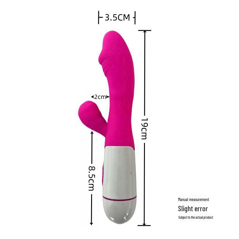 Doppelt vibrierender Massagestab für Frauen – wiederaufladbares Sexspielzeug